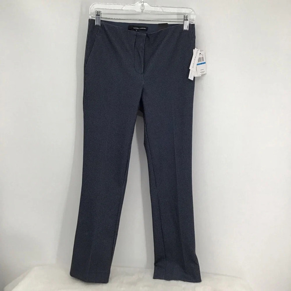 Amanda + Chelsea Stretch Comfort Hounds Tooth Casual Career Pant NWT Size 0 - Picture 1 of 9